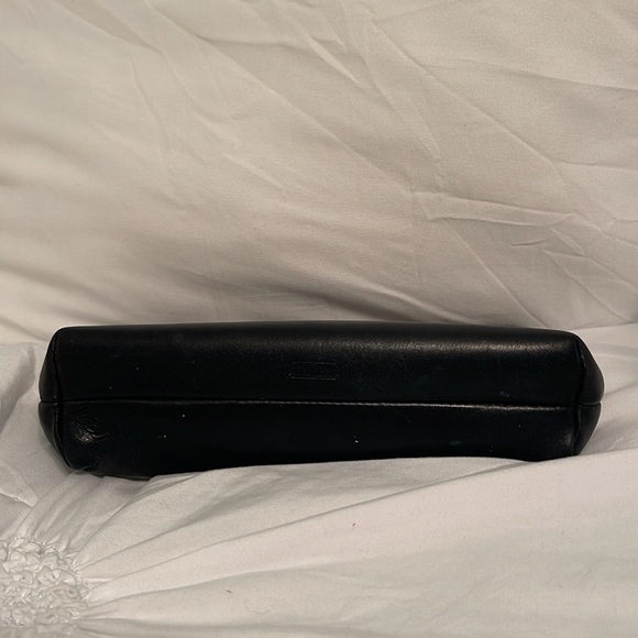 Vintage Coach Chunky Case Black Leather Makeup Bag - Picture 3 of 7